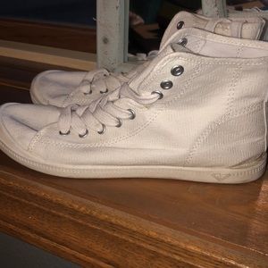 White ankle top Roxy sneakers size 6.5